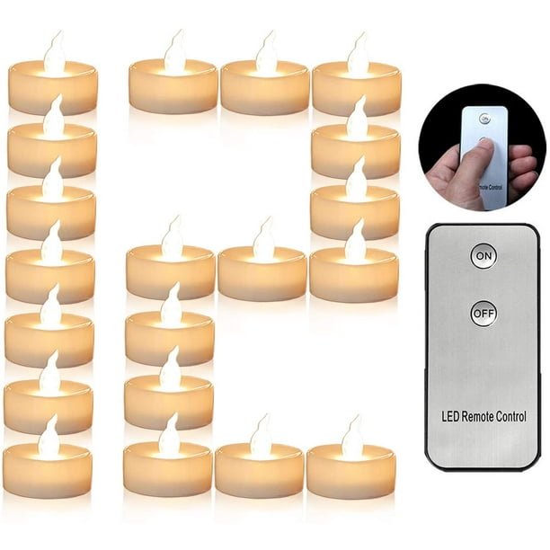 12pcs Flameless LED Candle Flickering Tea Light Battery Birthday Wedding Candles